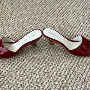 Anne Klein Women's Red Mules